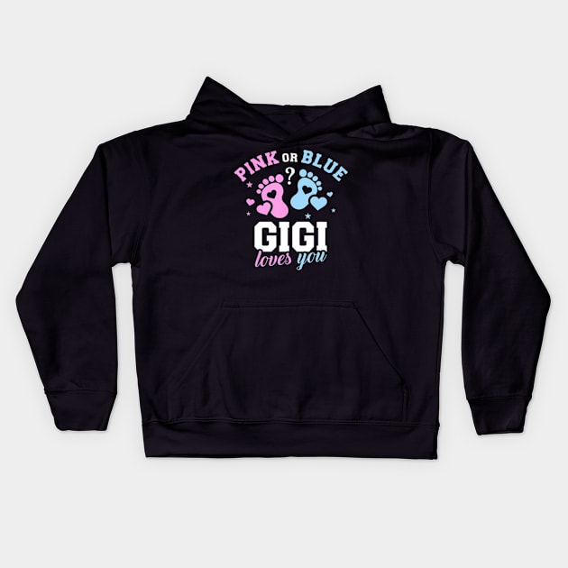 Gender reveal gigi Kids Hoodie by Eduardo